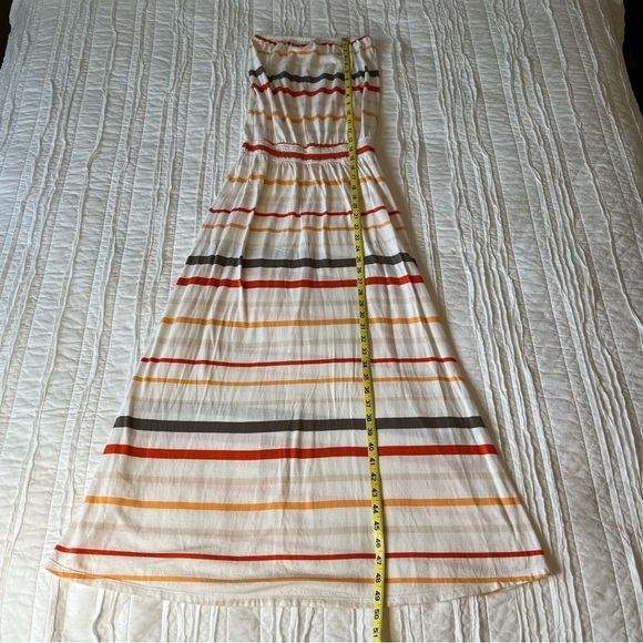 2/$30 Old Navy Midi- Maxi Strapless Dress Striped Cotton Modal SZ XS - Picture 10 of 11